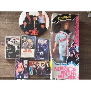 NKOTB Vintage Bundle - Donnie Doll, Cassette Tapes,& more! NEW KIDS ON THE BLOCK